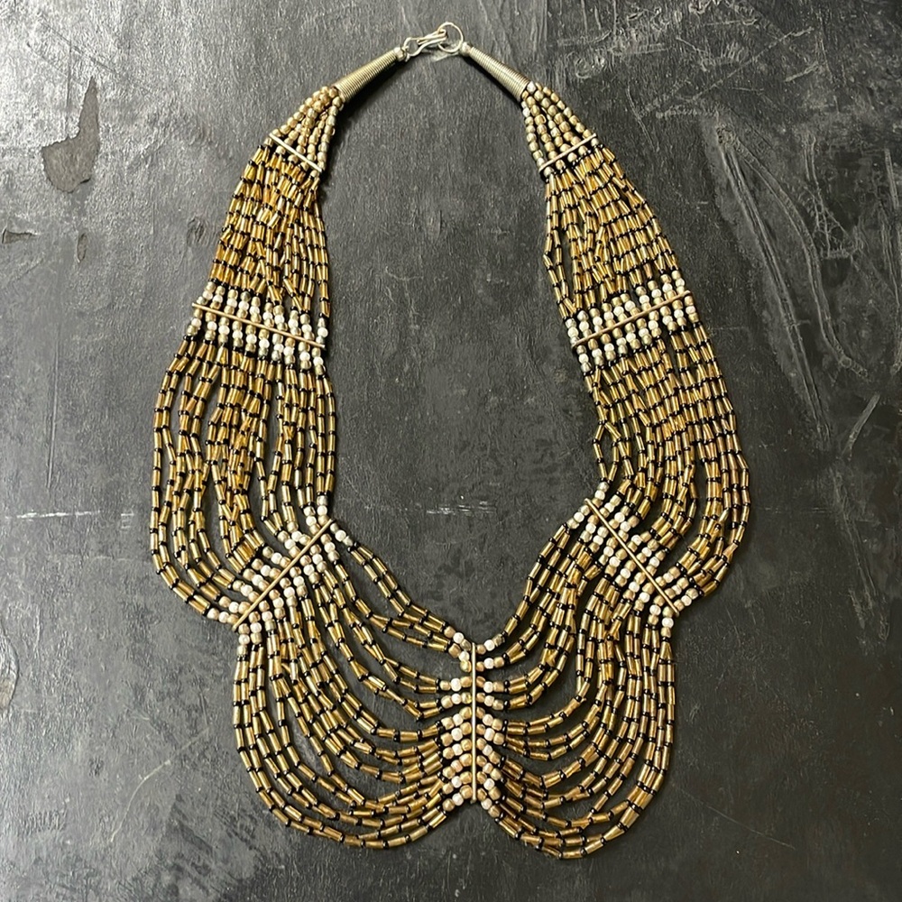 Vintage Beaded Collar Necklace
